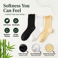 Chaussettes pour femmes de haute qualité, logo personnalisé OEM, chaussettes de sport confortables, bout et talon renforcés, chaussettes en bambou personnalisées pour la saison estivale