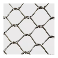 Filet de protection souple en câble d'acier inoxydable flexible, filet de sécurité en câble métallique avec embouts, barrière de sécurité 20 40 60 80mm