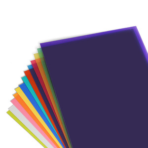 Feuilles de PVC colorées PVC-02 format A4, épaisseur 0,1 mm-3 mm, transparentes, givrées, semi-transparentes, rigides et fines, pour découpe à la presse. - Product Image 1