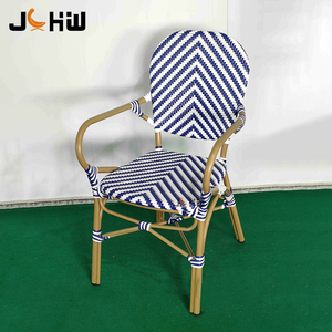 Meubles de <span class=keywords><strong>Restaurant</strong></span> extérieur commercial Style français <span class=keywords><strong>Paris</strong></span> café Bar Bistro chaise en rotin jardin Table à manger ensemble - Product Image 6