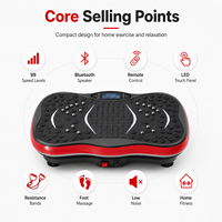 Plateforme vibrante compacte en gros pour exercices, 99 vitesses, machine de vibration corporelle complète pour fitness à domicile OEM ODM