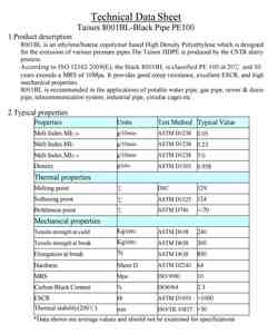 Haute qualité Hdpe Taisox HDPE 8001 Pe100 tuyau de qualité HDPE matières premières en plastique polyéthylène haute densité - Product Image 3
