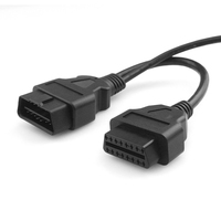 Cable divisor personalizado de 16 pines macho a DB9 hembra con extensión, cable adaptador J1939 de diagnóstico de camión, bus CAN
