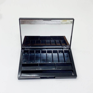 Boîtes carrées compactes pour fards à paupières et blush, 8 et 12 couleurs, écologiques, en ABS, neuves, vides, avec position <span class=keywords><strong>de</strong></span> pinceau haute <span class=keywords><strong>CD</strong></span>, revêtement UV, vente en gros - Product Image 6