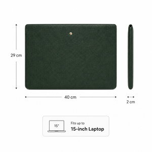 Funda de Piel Sintética <span class=keywords><strong>PU</strong></span> Moderna de Primera Calidad con Logotipo Personalizado para Portátil de 15 Pulgadas, Maletín de Negocios, Bolsa Interior Portátil con Bolsa para Accesorios - Product Image 2