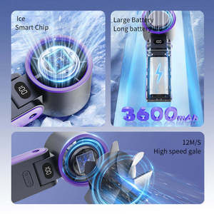 Mini ventilateur rafraîchisseur d'air avec moteur sans balais, pliable, fonctionnement ultra-silencieux (30-34 dB), autonomie de 2 à 4 heures, alimentation USB pour voiture, camping-car et usage domestique - Product Image 5