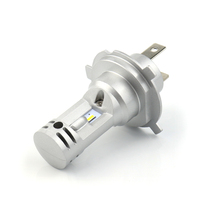 Ampoules de phare LED LANSEKO H19 H4 P43T 20W 4000LM avec puces CSP-4220, PCB en cuivre pour phares de voiture 12V, blanc 6500K