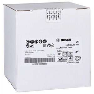 BOSCH-Disque abrasif à fibre 2608621609 R780 ''Best for Metal + Inox'' ø 115mm - EAN 3165140915212 ABRASIVES - Product Image 2