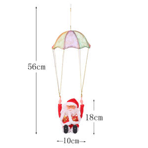 <span class=keywords><strong>Parachutisme</strong></span> électrique de Noël Vieil homme Parachute Décorations de Noël Décor de Noël saisonnier avec musique - Product Image 5