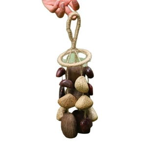 Wholesale Handmade Natural Fruit Shell <b>Wind</b> <b>Chime</b> Hemp Rope Ring For Rustic Botanical Handicraft Souvenir - Product Image 1