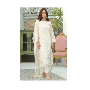 Nueva colección Heavy Faux Georgette Pakistani Salwar Suit con Heavy Santoon Dupatta de proveedor indio - Product Image 1