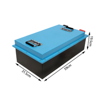 Paket Baterai Lithium LiFePO4 60V 200Ah Isi Ulang 6000 Siklus -10-55 Suhu Operasi Kustomisasi OEM untuk Daya Becak Listrik
