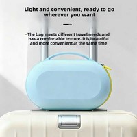 Sac de maquillage en silicone réutilisable personnalisé en usine, pochette de rangement portable pour voyage, sacs et étuis cosmétiques de beauté