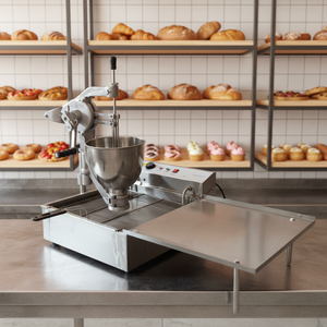 เครื่องทำโดนัทแบบกึ่งอัตโนมัติ 220v 110v พร้อมแม่พิมพ์ 3 แบบ มินิคริสปี้ครีม โมจิ ปอนเดอริง วัสดุทำโดนัท 5 in 1 สำหรับขาย - Product Image 2