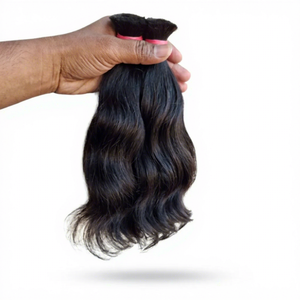 Virgin Hair Body Wave Bundles Natural Black Pink Style Wrap 100% Unprocessed Human Hair Silk Base Customizable Size - Product Image 4