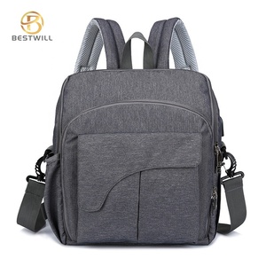 Sac à dos BESTWILL Fashion grand format en polyester, imperméable, pour voyage, avec logo ours, sac à langer pour maman, sac à couches pour maman - Product Image 4