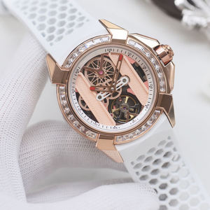 Reloj de Diamantes de Lujo para Hombre, Correa de Acero Dorado, Visualización de Calendario, Esfera de 41 mm, Accesorio de Negocios de Alta Calidad, Hecho en China - Product Image 1