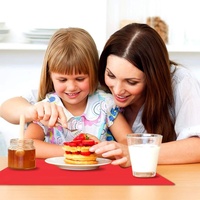 Tapis de dessin réutilisable en Silicone sans BPA, personnalisé, pour bébé, napperon de Table pour les enfants, tapis pour la salle à manger