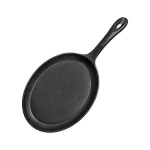 Usine Offre Spéciale plaque de glaçage de poêle fajita en fonte avec base en bois - Product Image 5