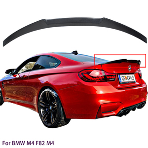 For M4 F82 M4 Style Carbon Fiber <b>Rear</b> <b>Spoiler</b> Trunk Wing 2014-2020 - Product Image 1