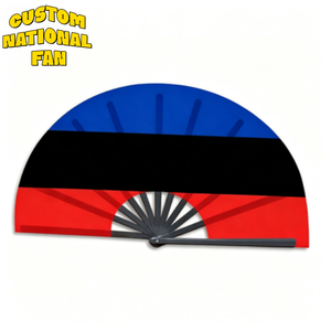 Éventails pliables portables personnalisés avec drapeau national allemand, vente en gros, style portable adapté aux événements sportifs et aux activités d'équipe - Product Image 1