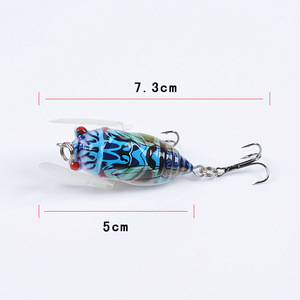 Señuelo <span class=keywords><strong>de</strong></span> Pesca Biónico <span class=keywords><strong>de</strong></span> Insecto Acuático, Cigarrera, 5cm/6.2g, Plástico Pintado, Duro, Venta al Por Mayor - Product Image 4