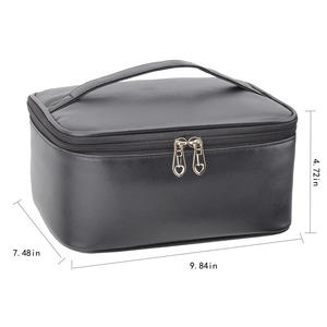 Trousse de Maquillage de Voyage en Cuir PU Imperméable avec Logo Personnalisé, Pochette de Toilette Multifonctionnelle à Fermeture Éclair pour Cosmétiques – Vente en Gros - Product Image 2