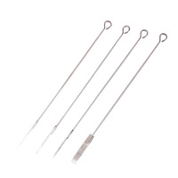Jarum Tato Ukuran Campuran 1-9 Pin 50/100pcs Mix M1 RS RL Coil Machine Jarum Gagang Panjang Spesifikasi Lining Blading