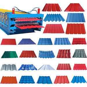 Trung Quốc tấm lợp hai lớp máy nhôm tráng men ngói thép cán <span class=keywords><strong>Roof</strong></span> Bảng điều chỉnh sóng Kim Loại cuộn tạo thành máy - Product Image 1