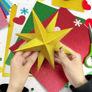 Bview Art A4 250gsm papier cartonné à paillettes pour <span class=keywords><strong>Cricut</strong></span>, bricolage, emballages cadeaux, décoration de fête de mariage d'anniversaire de Noël - Product Image 6