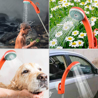 123sports Vente flash Pompe à eau de douche portable pour le camping, accessoires de randonnée en plein air, outil de camping rechargeable
