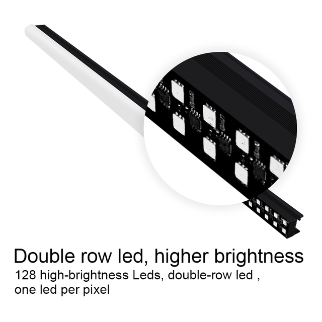 0.5m LED Beam Lights Video Bar Plus 16Pixels DC24V IP65 65536 Gray Scale 5050RGB ArtNet Pixel Tube Ra80 2-Year Warranty Club