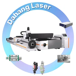 Platte und Rohr integrierte Glasfaser-Laser-Schneidemaschine unterstützt Neigungsschneiden für alle Arten von unregelmässigen Rohrverbindungen