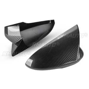 2X Rear View Side Case Trim ABS Carbon Fiber Style Car Rearview <b>Mirror</b> Cover for for Ford for Mondeo MK5 2014-2019 - Product Image 5