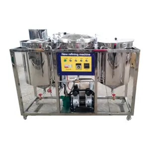 Low price mini crude edible palm oil refinery machine plant soybean sunflower cooking olive oil refined machine