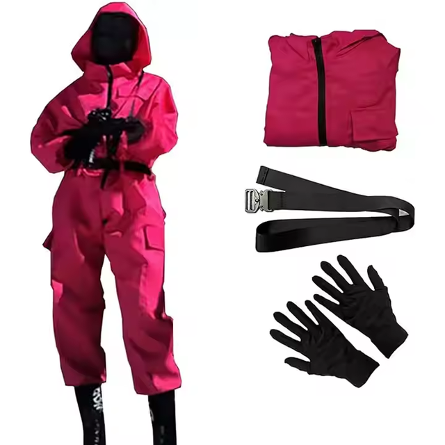 Popular Movie Game Tracksuit COSPLAY Carnival Costume Jumpsuit Working Overalls Set Printed for Stage Wear