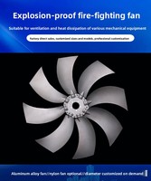 Pale de ventilateur d'extraction de toit en alliage d'aluminium S14-AL, angle réglable, résistante à la corrosion à haute température, impeller haute résistance