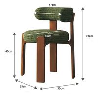 Chaise de salle à manger décontractée en velours de style médiéval en fer, légère et luxueuse, multifonctionnelle pour la maison et l'hôtel