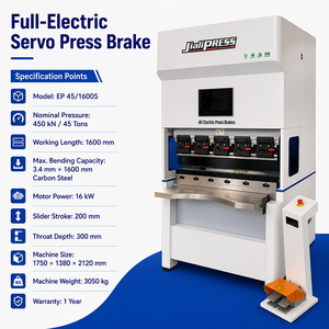 Presse plieuse CNC servo électrique sans huile 45T 1600 mm pour le pliage <span class=keywords><strong>de</strong></span> tôles <span class=keywords><strong>de</strong></span> précision - Product Image 3
