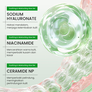KORMESIC Gel de Aloe Vera Certificado por Bpom, 60g, Hidratante Profundo, Calmante, Reparador, Refrescante y Humectante, Venta al Por Mayor - Product Image 4