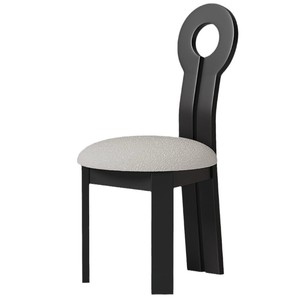 Chaise Key avec dossier en bois massif, chaise de salle à manger au design minimaliste, meubles de salon - Product Image 5