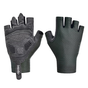 Outdoor Sports Short Finger Bicycle <b>Gloves</b> Non Slip Shockproof Microfiber <b>Gloves</b> - Product Image 1