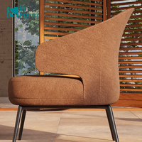 PU-Leder Sessel für Villa, Wohnzimmer, Hotel-Lobby, Bibliothek, Büro, Chefzimmer, Lounge mit Armlehnen und Flügeldesign, Akzent-Stühle