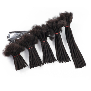 Extensions de Locs en Gros <span class=keywords><strong>Dreadlocks</strong></span> <span class=keywords><strong>Noir</strong></span> Naturel 0,6 cm Locs Régulières Entièrement Faits à la Main 100% Cheveux Humains pour Femme Noire - Product Image 3