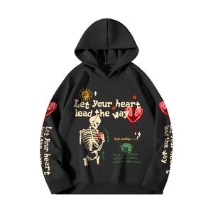 Sweat à capuche épais pour homme, 100 % coton, doublure polaire, coupe classique, haute qualité, service OEM, respirant et écologique - Product Image 1