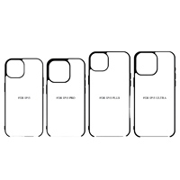 Coque de téléphone de luxe à sublimation vierge 2D en TPU+PC antichoc 360° pour iPhone 15/16/17/Air Pro Max