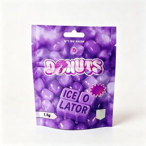 Custom Child Resistant UV Laser Holographic Matte Stand Up Pouch, Smell Proof Opaque Mylar Foil Candy <b>Packaging</b> <b>Bag</b> MOQ500 - Product Image 3