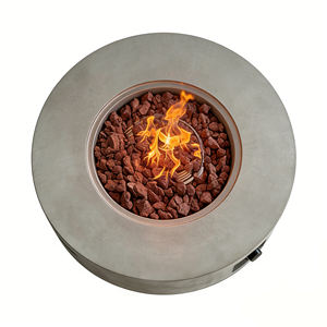 Rectangle Outdoor Natural Gas <b>Fire</b> Bowl <b>Fire</b> <b>Pit</b> with 50000 BTU Eco-Friendly MGO Material Glass Beads for Camping & Party Use - Product Image 5