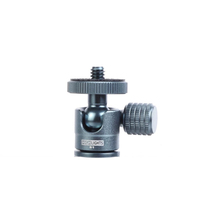 Mini rotule d'adaptation pour trépied/appareil photo en alliage d'aluminium léger, avec monture filetée 1/4 et 3/8, pivotant à 360°, pour flash - Highligths Factory