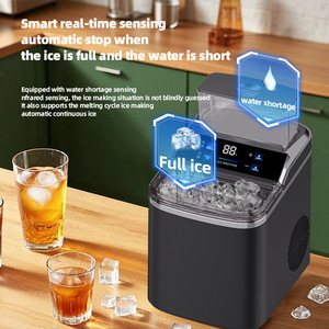 <b>Mini</b> <b>Ice</b> <b>Maker</b> 1.5L Automatic Adjustable <b>Ice</b> Cube Machine For Home Dorm Commercial Use Timer Function Plastic Body - Product Image 2